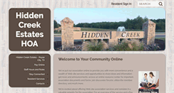 Desktop Screenshot of hidden-creek-estates-hoa.com